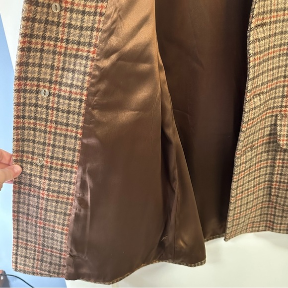 Vintage Pendleton men’s wool overcoat houndstooth plaid size 40 - Picture 5 of 17